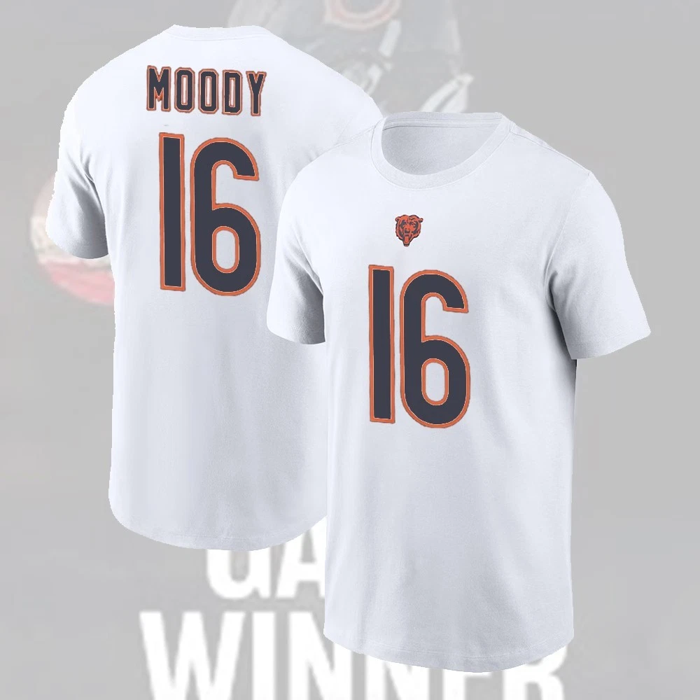 Jake Moody #16 Chicago Bears Player Number & Name For Fans Gift