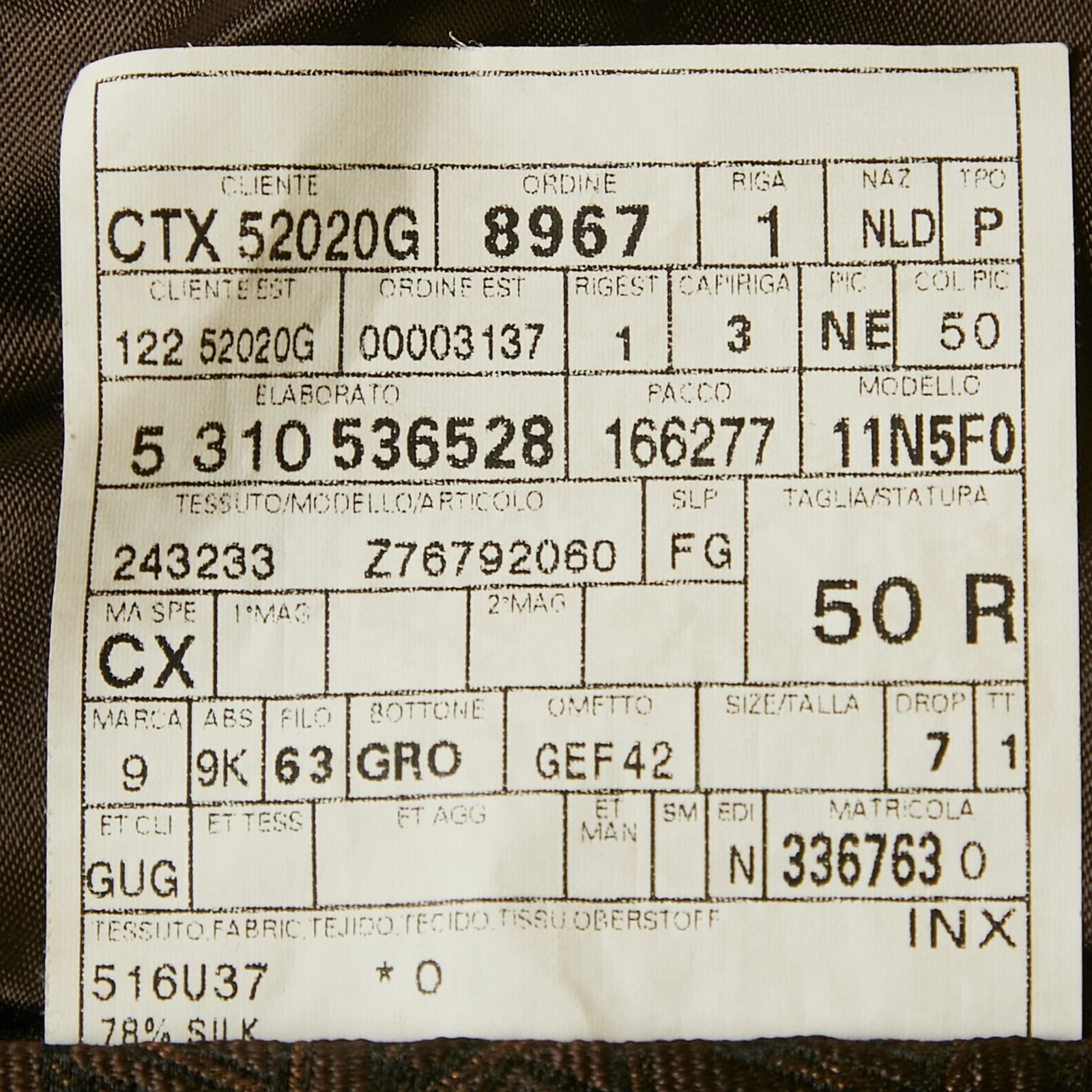 Gucci Blazer monopetto jacquard marrone a punta di cavallo L