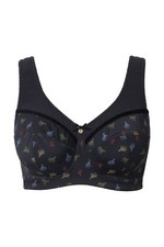 Ulla Popken Damen große Größen Entlastungs BH Mustermix ohne Bügel 840942