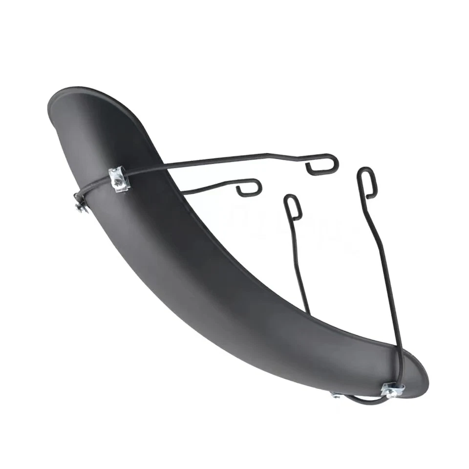 Guardabarros de rueda delantera retro negro universal para Harley Yamaha Honda Ducati Foto 4 de 4