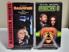 Halloween 1978  Halloween II 1981 VHS - Lot of 2. John Carpenter. Horror.