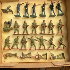 vintage lead toy soldiers painted military figures mixed lot