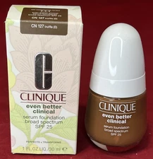 CLINIQUE Even Better Clinical Makeup Broad Spectrum SPF 25 CN127 Truffle 1 Fl oz