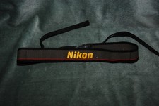 Nikon NS-1 Gray Black Red Stripe Yellow Logo Camera Strap Metal Buckle - Vintage