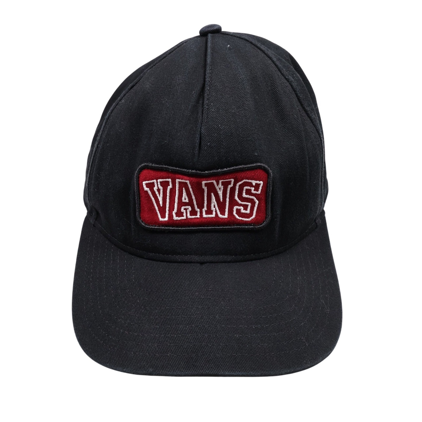 Vans Baseball Black Cap Patch Logo Adjustable Bac… - image 1