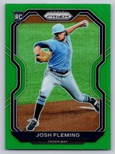 2021 Panini Prizm #108 Josh Fleming Green Prizm