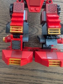 LEGO NINJAGO: X-1 Ninja Charger 71737 and 9448 samurai mech partial no figures