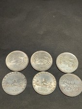 LOTTO DI 6 MONETE 500 LIRE D'ARGENTO REPUBBLICA ITALIANA Varie Anni Ed Emissioni