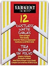 66-2012 12-Count White Dustless Chalk