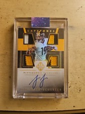 2019 Panini Majestic Capstones JuJu Smith-Schuster #CP-JU Holo Gold /5 (AU, MEM)