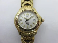Ladies ESQ Esquire/Movado Quarts Watch Swiss Professional 200M Date Gold Tone