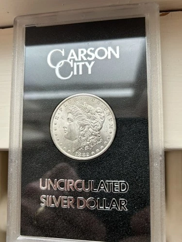 1882-CC  Morgan Silver Dollar GSA Hoard BRILLIANT UNCIRCULATED w/ Box & COA