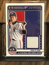 CHIH-YU CHEN 2023 USA STARS & STRIPES 18U WORLD CUP TAIPEI ROOKIE JERSEY PATCH!!