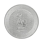 Elemetal 1 Oz .999 Fine Silver Bullion Round With Atomic Design
