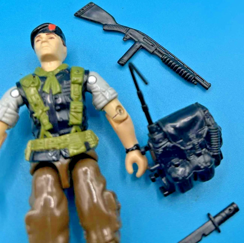 1988 Night Force Lt Falcon v2 Vintage Figure G.I. GI Joe 3.75 ARAH 100% Complete - Image 4 of 4