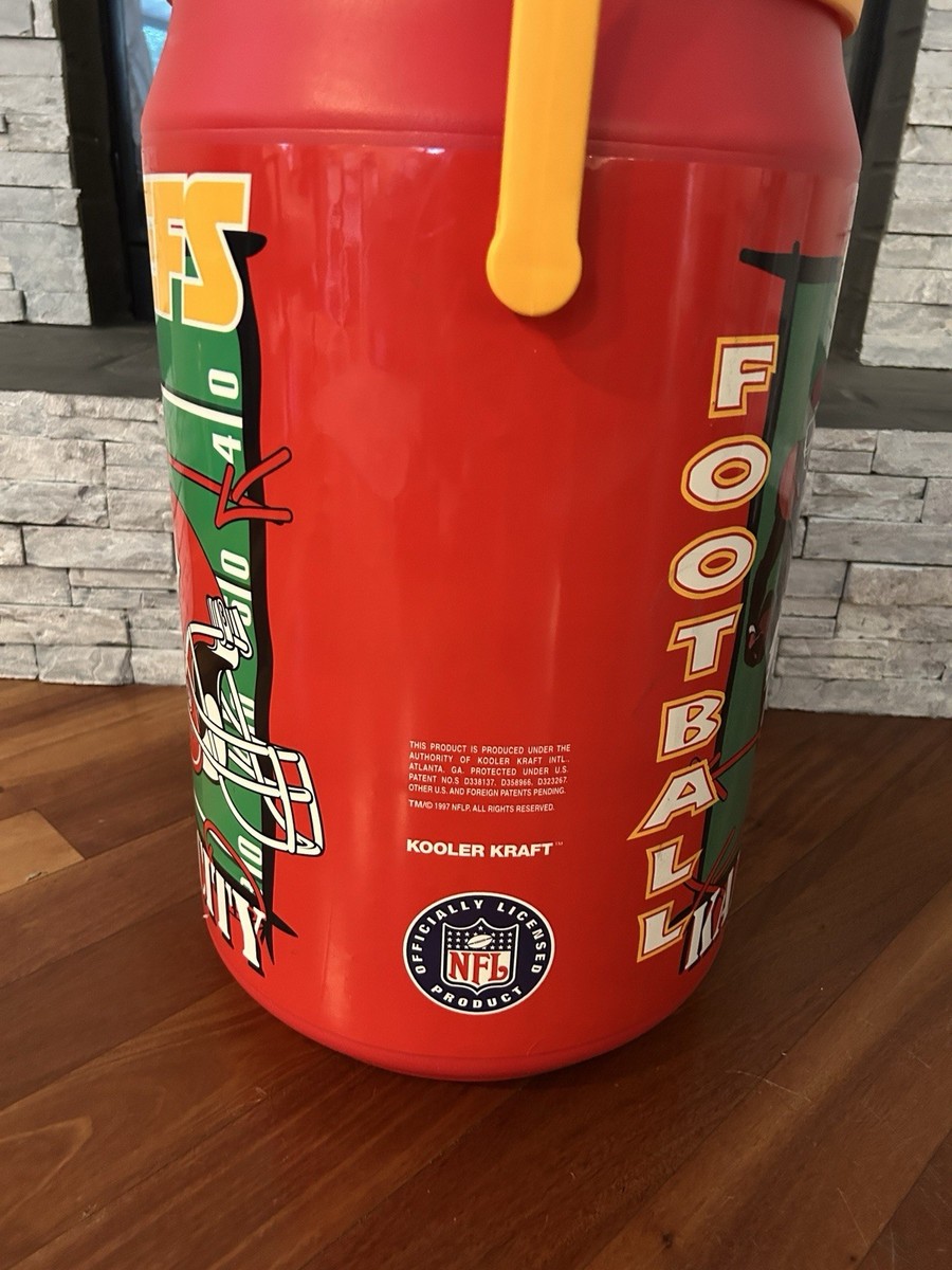 Vintage 1997 Kansas City Chiefs Kooler Kraft Large Can Cooler