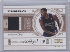 2010 Playoff National Treasures Century Materials Prime 15/25 Tyreke Evans 7y2
