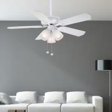 Hampton Bay Glendale 42 in. LED Indoor White Ceiling Fan with Light Kit New