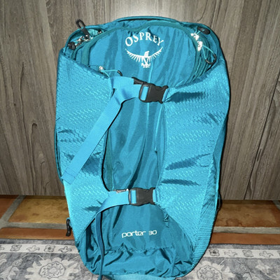 Osprey Porter 30 30L Blue Travel Backpack Nylon Adjustable Straps Unisex