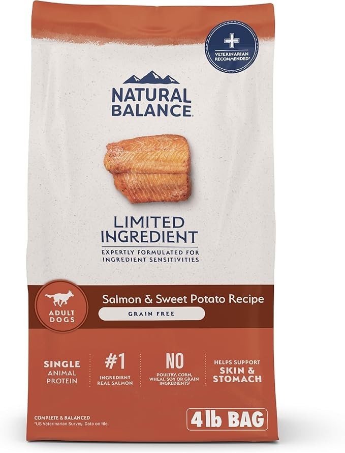 Natural Balance Limited Ingredient Adult Grain-Free Dry Dog Food 4-24Lb