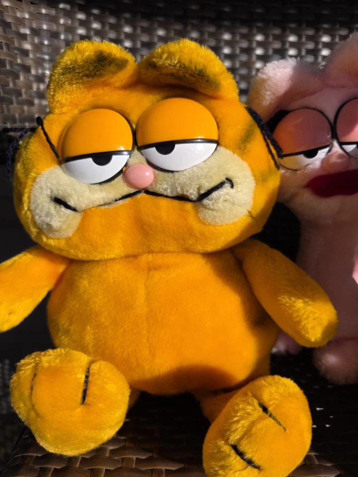 Vintage Garfield Plush Lot Friends Arlene Odie Toy Plushie 1980 Rare Fun Farm - Image 2 of 4