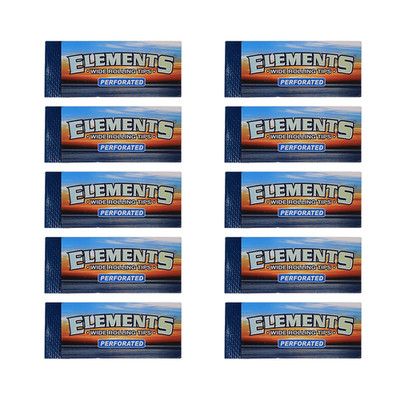 10 x ELEMENTS Wide Tips Perforierte Filter Tips
