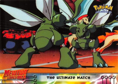 THE ULTIMATE MATCH #34 - BLUE Logo NONHOLO MEWTWO SB - TOPPS POKEMON CARD NM/LP