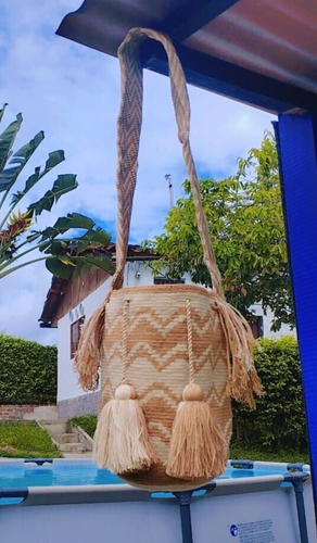 Wayuu bag hand-woven by members of the Colombian indigenous tribe 1046 - Picture 2 of 2