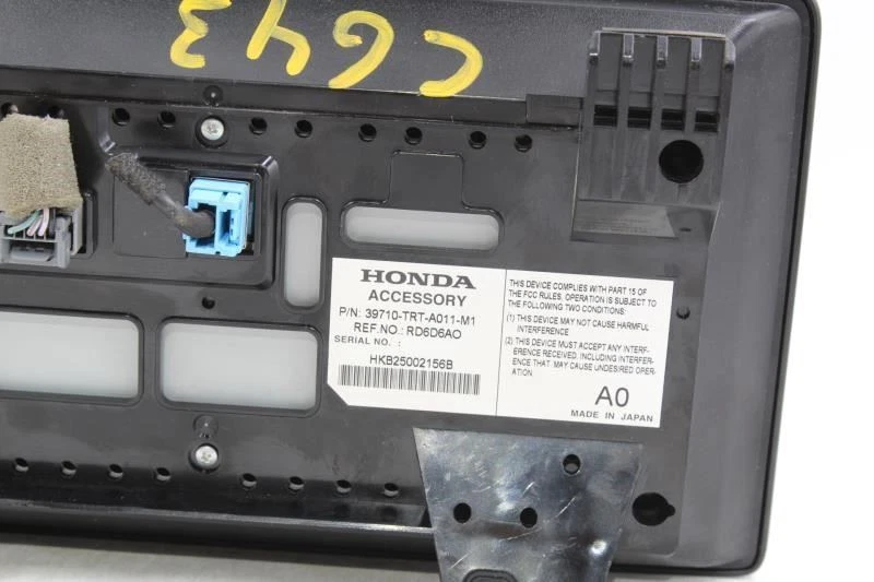 Info-GPS-TV Screen Display Fits 2017-2019 HONDA CLARITY FUEL CELL OEM #19832 - Image 4 of 4