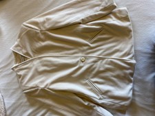 Sherwood Made In Usa Womens Size 10 Petite Beige Cream Jacket