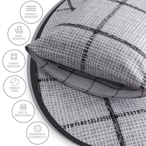 Duvet Cover Set Double Reversible Quilt Covers Bedding Sets Single Double King - Picture 16 of 132