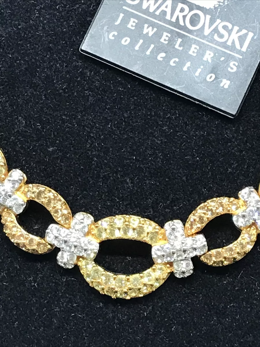 Vintage Swarovski Jeweler s Collection Gold w Golden Clear