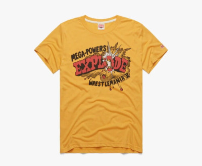 HOMAGE x WWE Mega-Powers Wrestlemania V Hulk Hogan Macho Man men's t-shirt sz XL