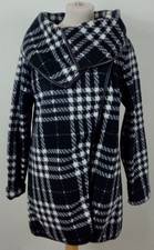 Ana / Jakobs Winter Coat - Womans Heavy Checked / Plaid Style - Size L 14/40