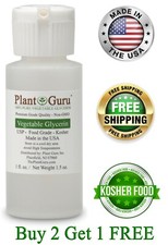 Vegetable Glycerin 1 oz. USP 99.9 Pure Food Grade Non-GMO Kosher VG PG