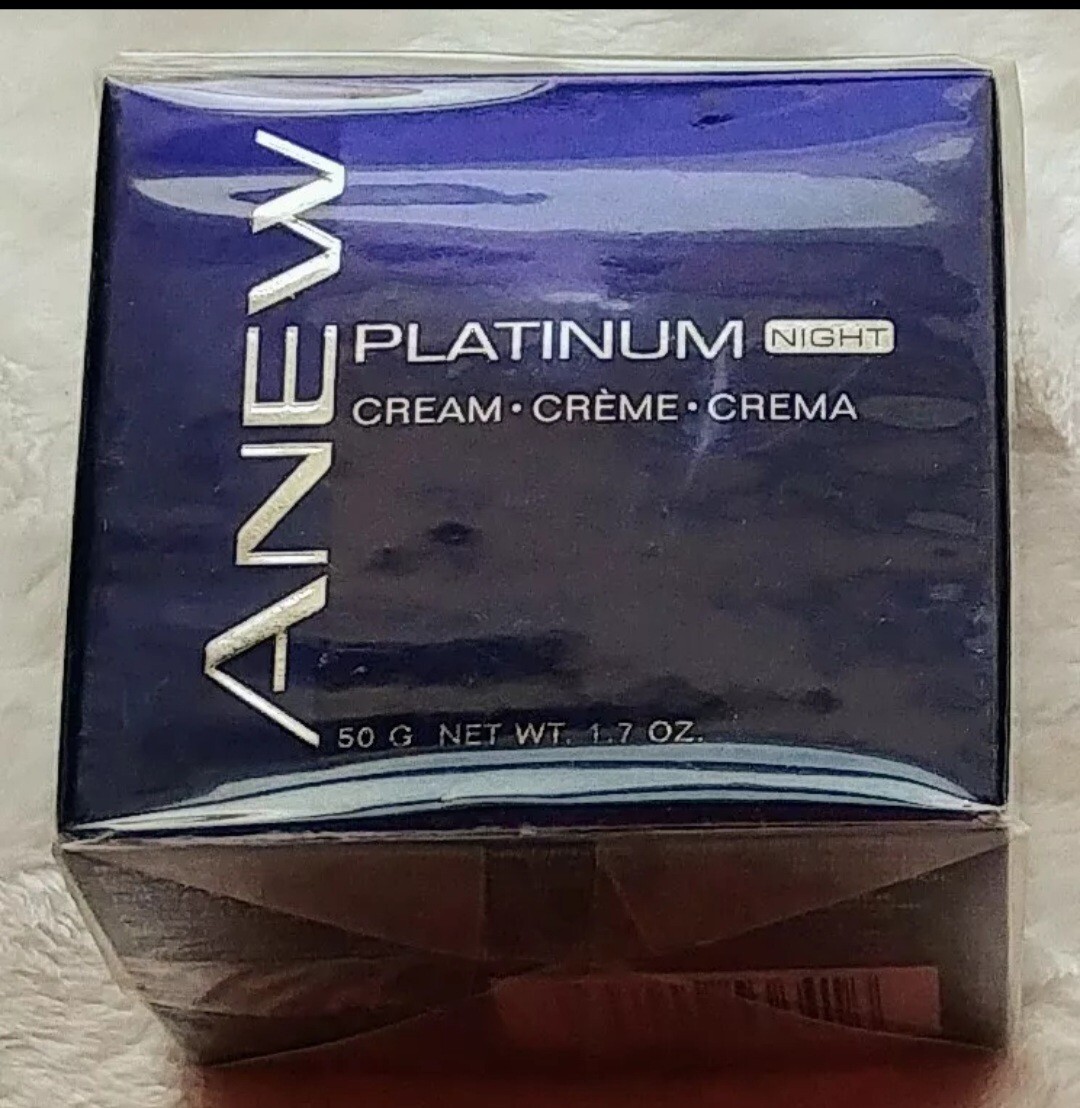 Avon Platinum Night Cream Moisturizer for Wrinkle Reduction & Skin Protection  -image