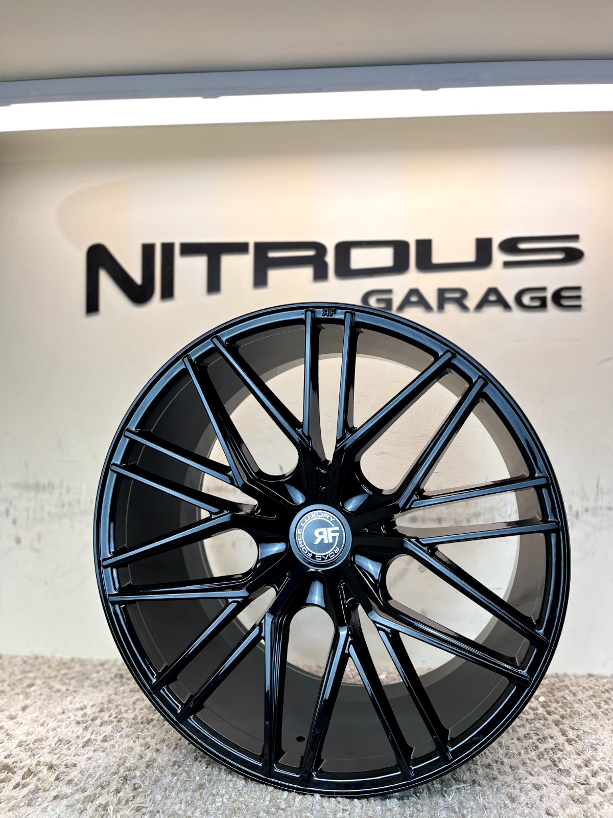 22 BLACK STAGGERED CONCAVE RF13 WHEELS MASERATI QUATTROPORTE & GHIBLI 2014-2024