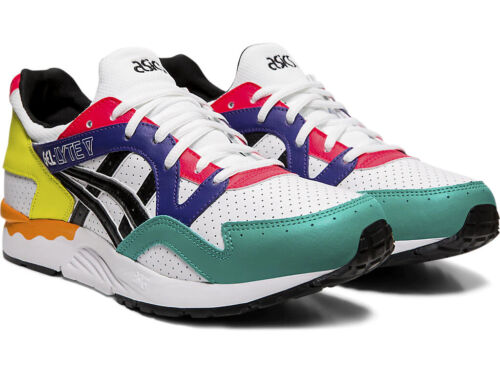 ASICS Gel Lyte V Mens Trainers White Multicolour SIZE 5 6 8.5 10 1191A227-100 - Picture 3 of 9