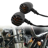 2X Motorrad M10 Miniblinker Blinker Amber Signallicht FüR Harley Chopper Honda