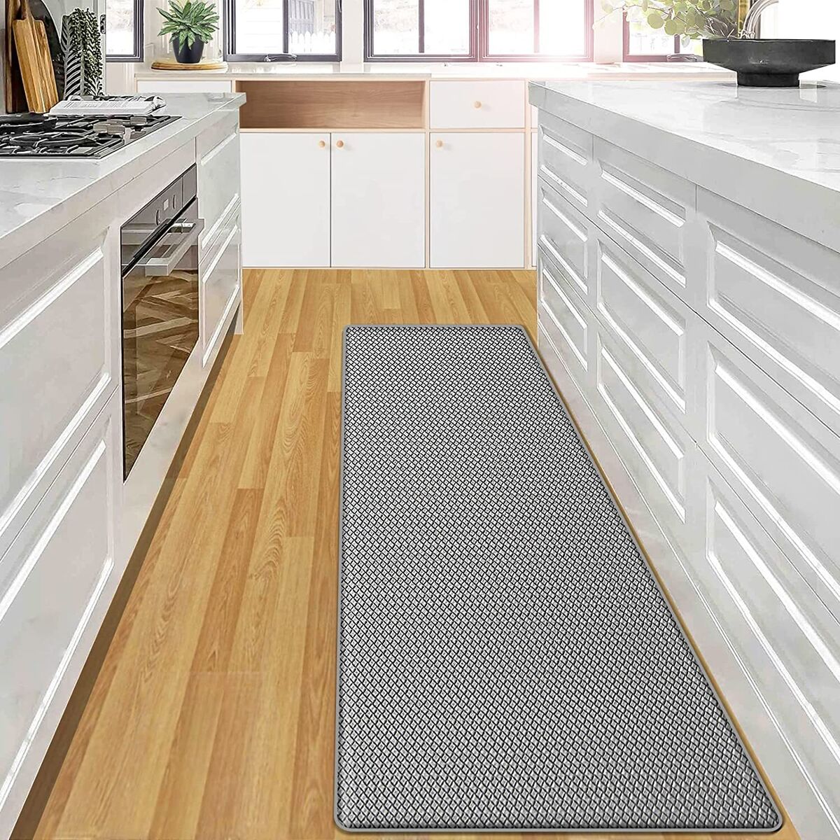 Kitchen Mat Cushioned Anti Fatigue Kitchen Rugs Waterproof Non