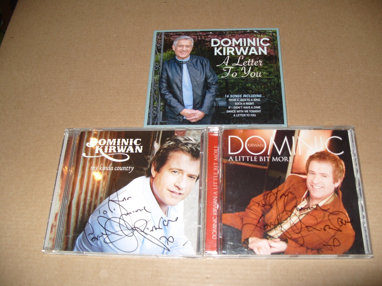 Dominic Kirwan–A Letter To You/my kinda country/a little bit more 3 x cd Album