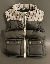 Gymboree Boys Plaid Zipper Filled Vest Black Gray Size 3T