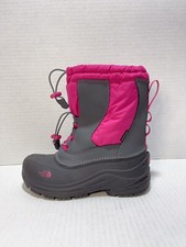 The North Face Alpenglow II Winter Ski Snow Boots Grey/Pink Girl  s Size 5