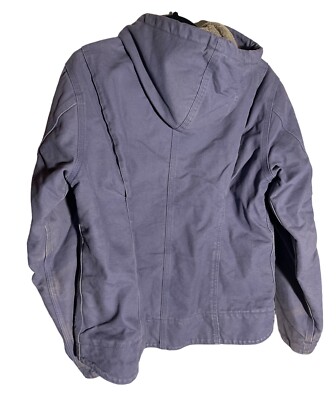 Carhartt WJ141 Sherpa Lined Hooded Jacket Size Medium Light Purple