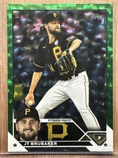 2023 Series 1 Base Green Foil #75 JT Brubaker 97/499 - Pittsburgh Pirates