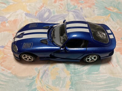 Die Cast 1:24 Scale Car Burago Dodge Viper GTS Coupe 1997 BLUE/WHITE ITALY
