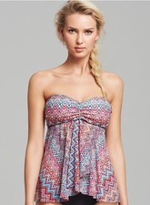 NWT GOTTEX PROFILE Party Time FLY AWAY TANK swimskirt 2pc BATHING SUIT SET- 8