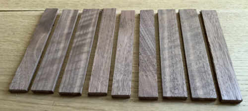 🌳9 x Walnut Hardwood Timber Offcuts,- Wood Arts & Crafts 200 - Afbeelding 1 van 7