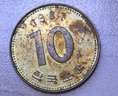 1987 Korea 10 Won - Foto 1 di 2