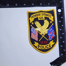 Powder Springs, Georgia Police Patch. 3.5x5 Inches, Great Condition!